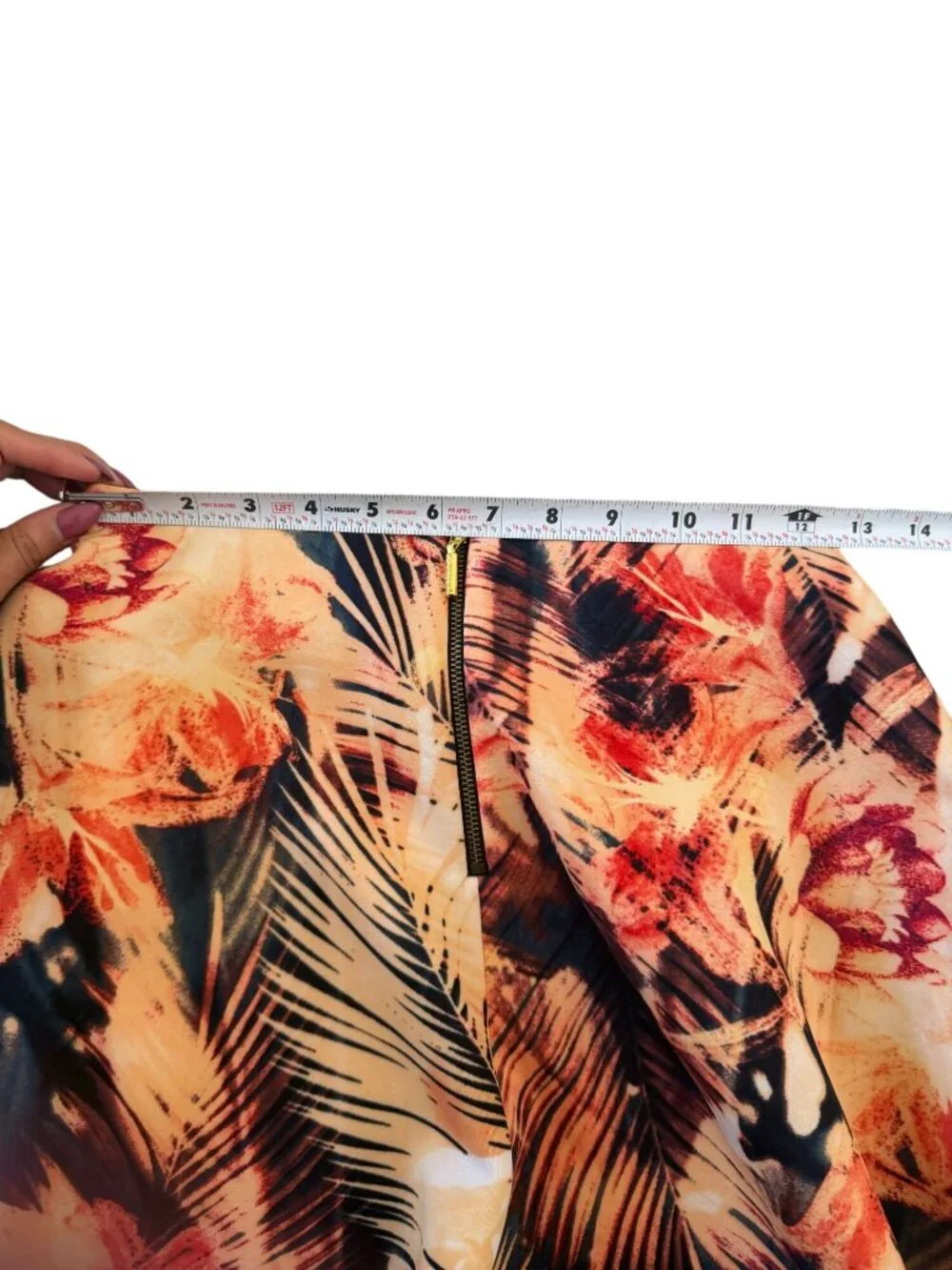 GUESS Tropical Print A Line Skirt Size Small